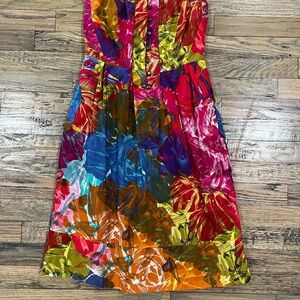 Moulinette Soeurs Tropical Strapless Dress